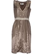 Mm6 By Maison Margiela Knee-Length Dress - Lyst