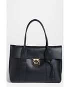Ferragamo Sookie Small Leather Satchel - Lyst