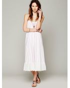Free People Criss Cross Stripe Maxi - Lyst