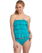 Michael Kors Ruffled Bandini Swim Top - Lyst