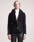 Belstaff Dallington Cropped Pea Coat - Lyst