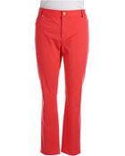 DKNY Plus Skinny Five-pocket Ankle Pants - Lyst