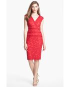 Tadashi Shoji Embroidered Dress - Lyst