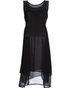 Issey Miyake Cauliflower Sheer Draped Dress - Lyst