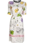Marni Floral Print Dress - Lyst
