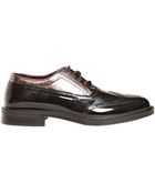 Vivienne Westwood Metallic Rubber Oxford Laceup Shoes - Lyst