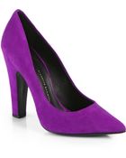 Giuseppe Zanotti Suede Pointtoe Pumps - Lyst