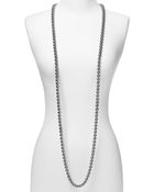 Carolee Grey Pearl Rope Necklace - Lyst