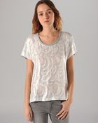 Maje Tee Amanda Metallic - Lyst