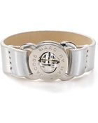 Marc By Marc Jacobs Large Turnlock Leather Bracelet - Lyst