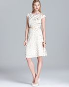 Anne Klein Belted Swing Dress - Cap Sleeve Printed - Lyst