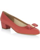 Ferragamo Vara Patent Pump - Lyst
