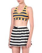Adidas Originals x Opening Ceremony Striped Sports Bra - Lyst