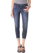 Ag Adriano Goldschmied Stilt Cigarette Roll Up Jeans - Lyst