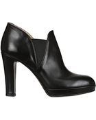 Alberto Fermani 100mm Nappa Leather Low Ankle Boots - Lyst