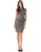 Alice + Olivia Alice Olivia Adeline Peplum Dress - Lyst