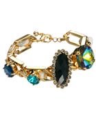 Asos Rainbow Jewel Link Bracelet - Lyst