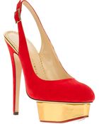 Charlotte Olympia Dolly Slingback Pumps - Lyst