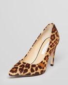 Diane von Furstenberg Pointed Toe Pumps - Anette Leopard High Heel - Lyst