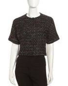 Lafayette 148 New York Cambria Tweed Dolman Crop Jacket - Lyst