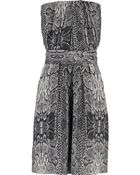 Maje Cosmic Snakeskin-Print Dress - Lyst