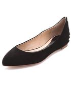McQ by Alexander McQueen Studded Suede Flats - Lyst