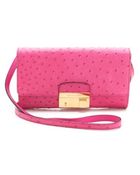 Michael Kors Gia Clutch with Lock - Lyst