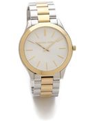 Michael Kors Slim Runway Watch - Lyst