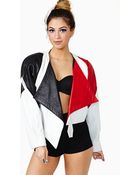 Nasty Gal All Of The Angles Leather Jacket - Lyst
