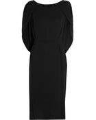 Nina Ricci Draped Silkcrepe Dress - Lyst