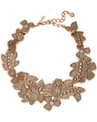 Oscar de la Renta Antique Lace Bib Necklace - Lyst