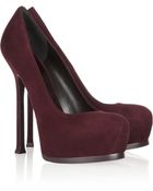 Saint Laurent Tribute Two Suede Pumps - Lyst