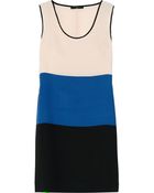 Tibi Winston Colorblock Silk Crepe De Chine Dress - Lyst
