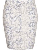 Topshop Moto Blossom Print Mini Skirt - Lyst