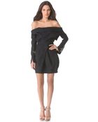 Vera Wang Collection Offshoulder Dress with Tulip Skirt - Lyst