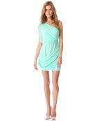 Alice + Olivia Alice Olivia Wesson One Shoulder Dress - Lyst