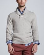 Brunello Cucinelli Chunky Shawlcollar Sweater - Lyst