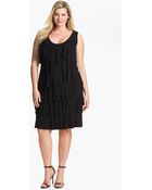 Calvin Klein Tiered Ruffle Jersey Dress - Lyst