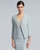 Donna Karan New York Trompe Loeil-Collar Jacket - Lyst