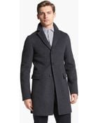 Jil Sander Three Button Wool Overcoat - Lyst