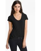 Splendid Scoop Neck Tee - Lyst