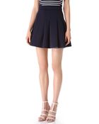 T By Alexander Wang Neoprene Box Pleat Skirt - Lyst
