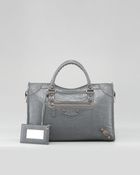 Balenciaga Giant 12 Rose Golden City Bag Gris Tarmac - Lyst