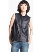Rag & Bone Tent Leather Tank - Lyst