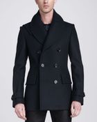 Belstaff Brentwood Pea Coat Navy - Lyst