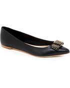 Loeffler Randall Stella Bow Flat - Lyst