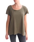 Current/Elliott Oversized Tee Army - Lyst