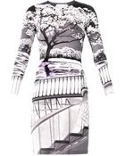 Mary Katrantzou Uppety Do Silhouetteprint Dress - Lyst