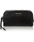 Miu Miu Leather Cosmetics Case - Lyst