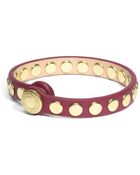 Coach Skinny Stud Leather Bracelet - Lyst